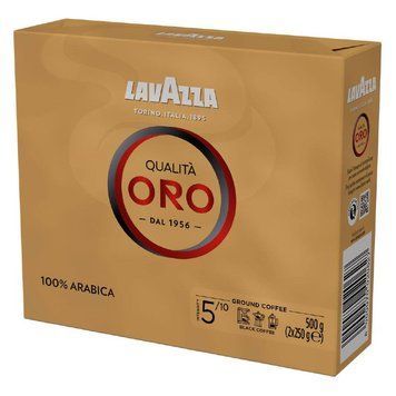Кава "Lavazza" Qualita Oro (мел) в/у 2х250г х10шт (500г) SWEET00066 фото