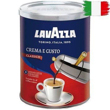 Кава "Lavazza" Crema e Gusto (мел,) з/б 250г х12шт SWEET00040 фото